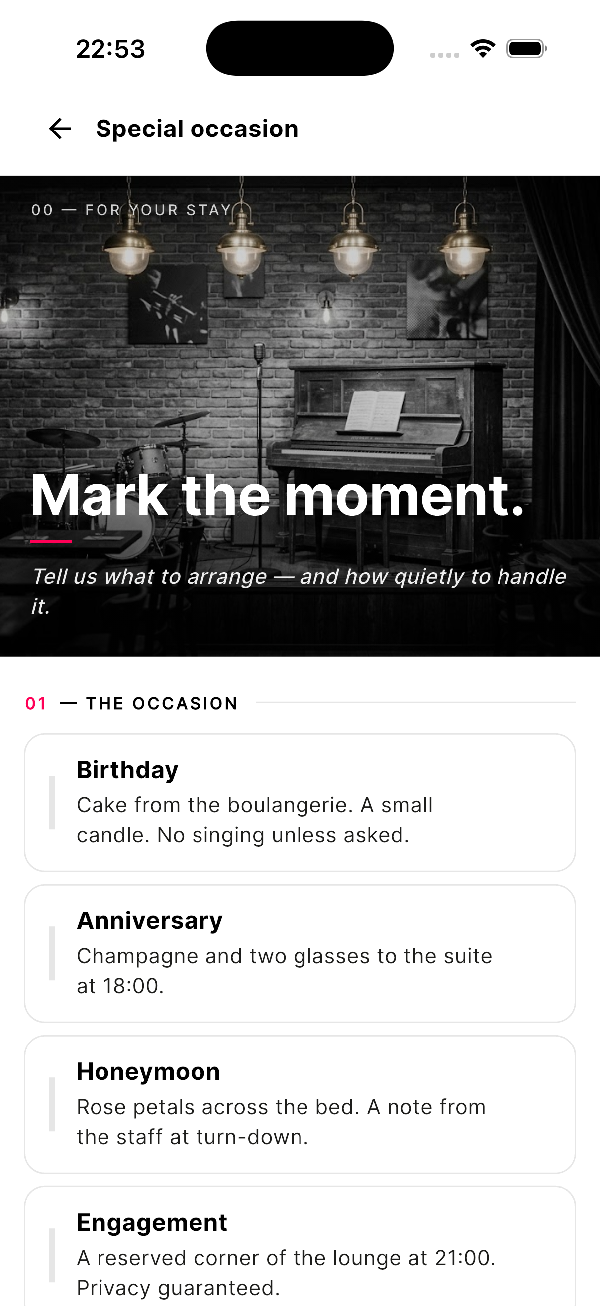 App screen