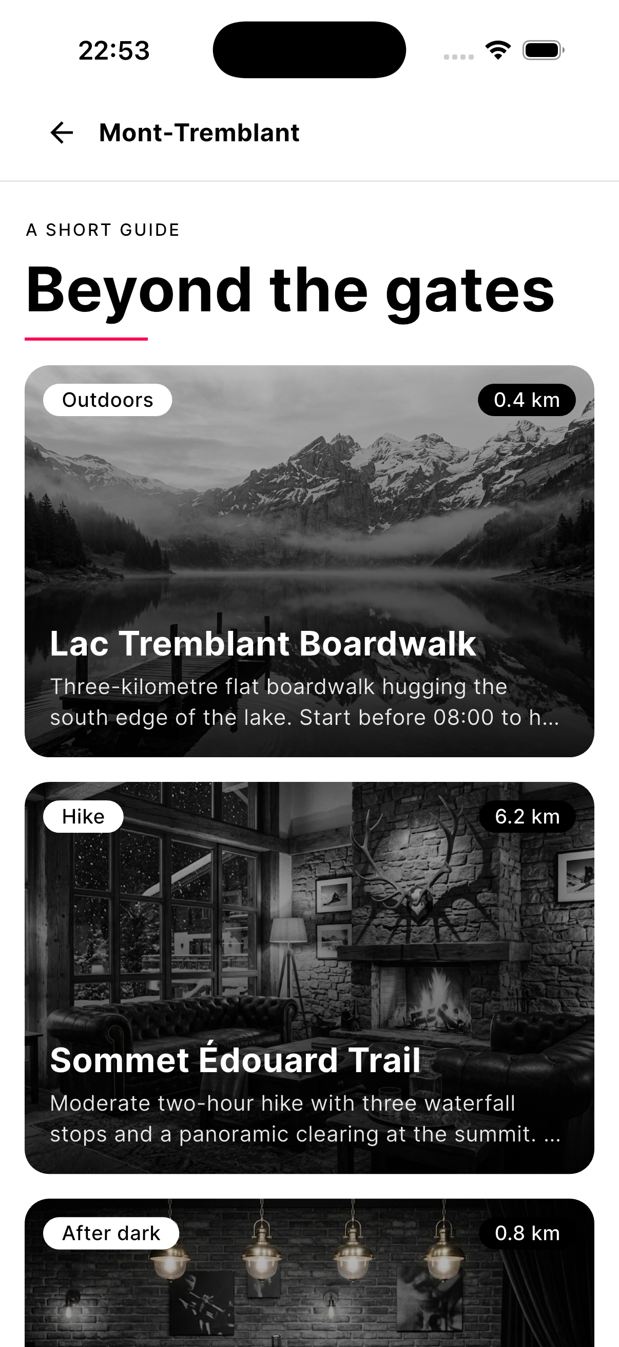 App screen
