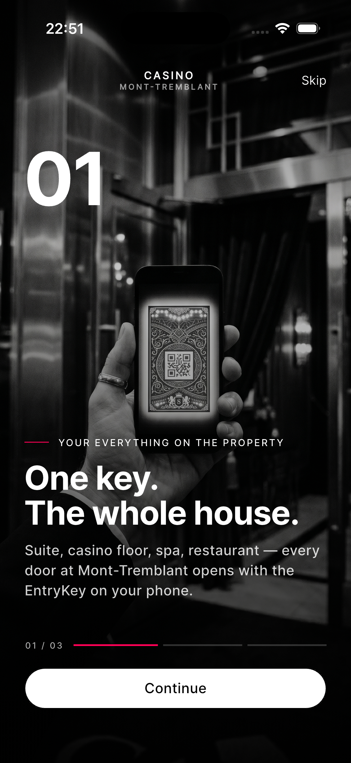 EntryKey app screen