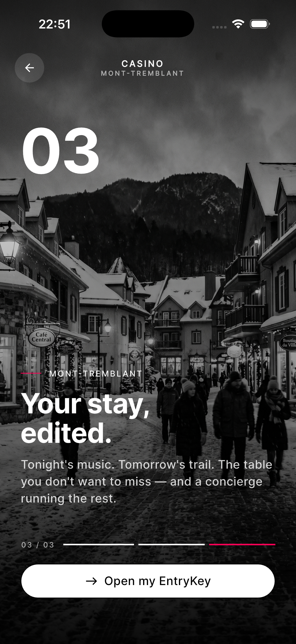 EntryKey app screen